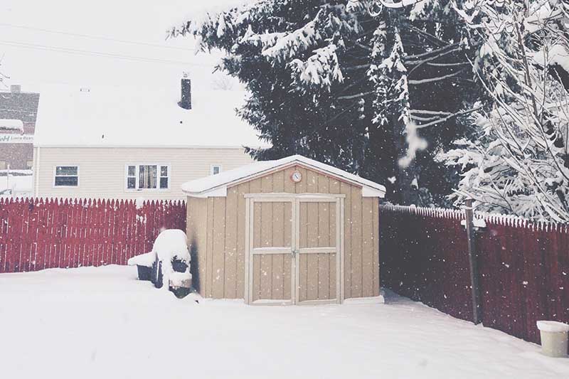 seasonal storage shed in Acushnet