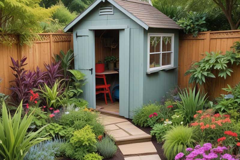 transform your outdoors to create a beautiful space in your backyard for storage, hobbies, and more