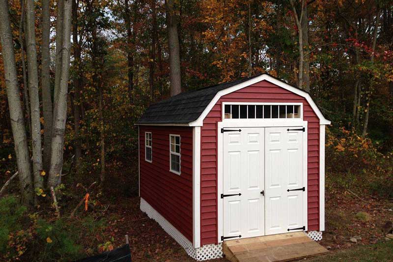 aesthetic appeal of custom backyard sheds available in many colors, sizes, shapes, styles, and material types